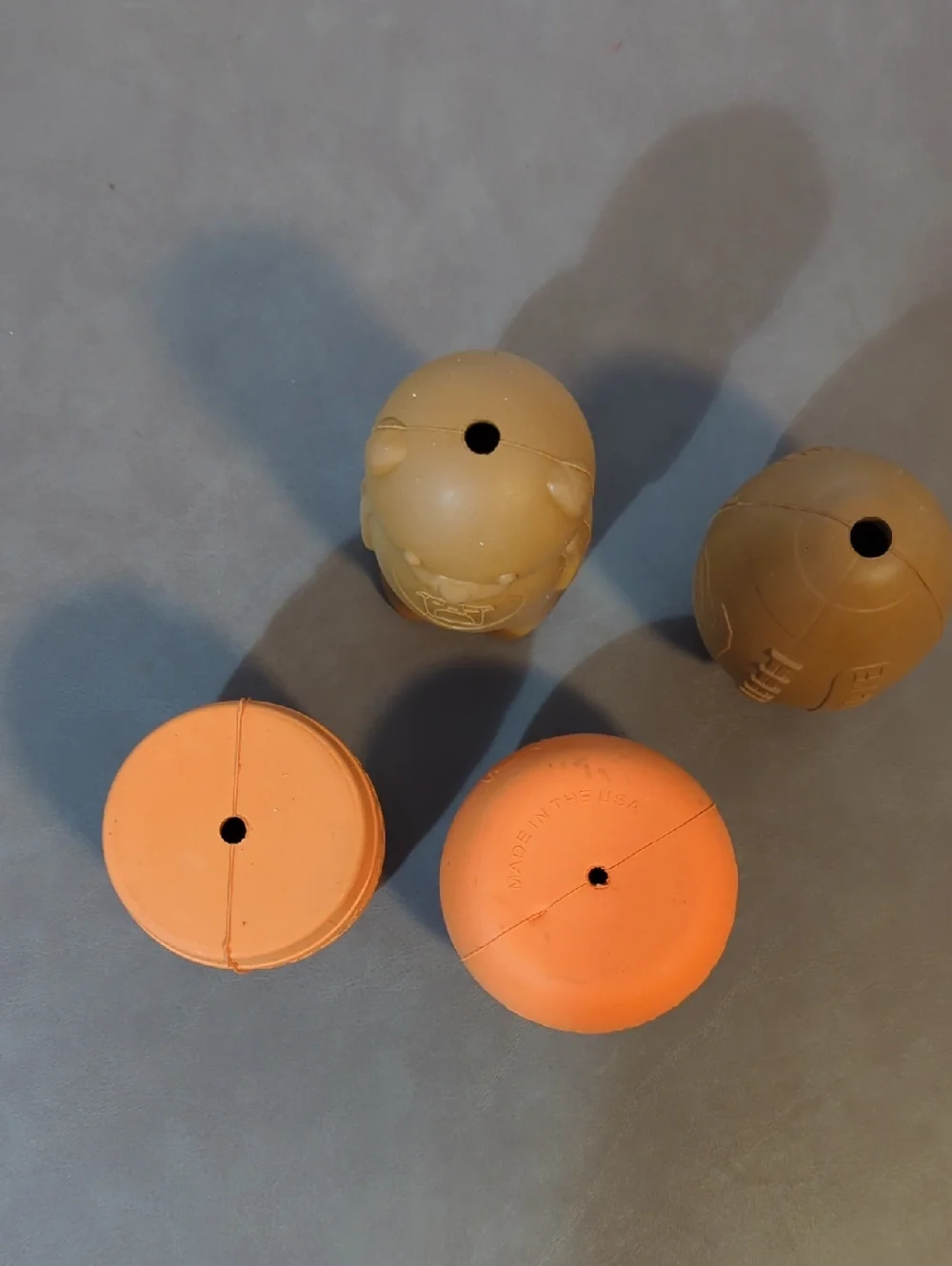 Bully Make Dog Chew Toys Toss And Treat Power Chewer Enrichment Toy Football